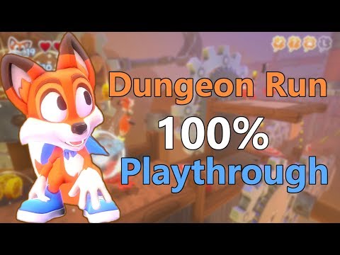 Dungeon Run | New Super Lucky's Tale | Nintendo Switch Walkthrough 100%