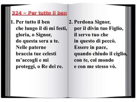 324 Per tutto il ben - Innario Chiesa Cristiana Avventista del settimo Giorno 2014