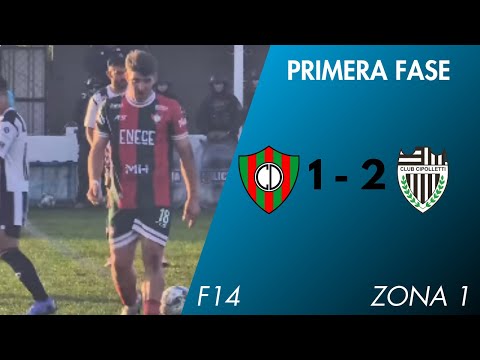 Circulo Deportivo 1 - 2 Cipolletti | Federal A | Zona 1 - F14