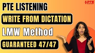 PTE Ultimate Hacks: Score 90/90 | PTE Write from Dictation- Super Method by Sonam Sandhu.