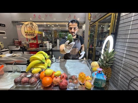 Trying Ice Cream Rolls on Camera for the First Time!