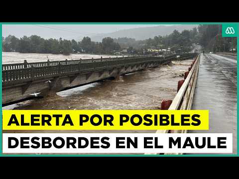 Sistema frontal en el Maule: Alerta por posibles desbordes de ríos