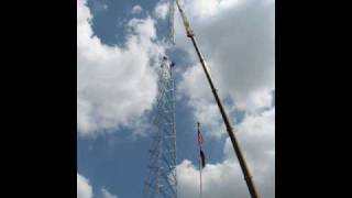 preview picture of video 'Beltway Simulcast System Gessner Site Tower Construction'