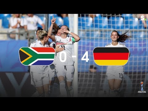 Duitse vrouwen trappen vlot 4 goals binnen tegen Zuid-Afrika. En het hadden er veel meer kunnen zijn