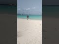 Jogging along Rendezvous Beach in Anguilla #jogging #beach  #exercise #seniorworkout #seniorcitizens