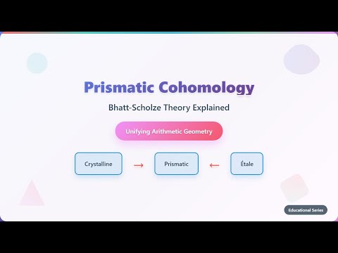 Prismatic Cohomology: Unifying Crystalline & Étale Theories (Beginner's Guide)