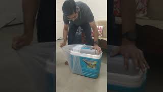 Unboxing of #PinnaclePrimero Ice cooler box 32 litres #TimeLapse