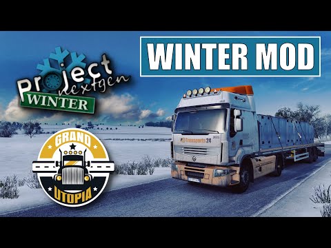 [ ETS2 1.39 ] Project next gen winter mod | Grand Utopia | Renault premium EVR DXI sound