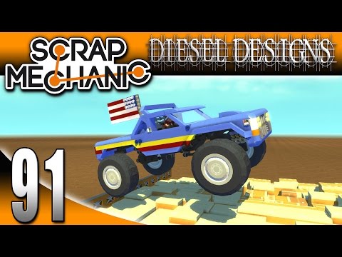 Scrap Mechanic Gameplay :EP91: BIGFOOT MONSTER TRUCK! (Let's Play 1080p)