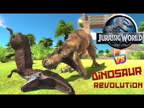 Jurassic world vs Dinosaur Revolution - Animal Revolt Battle Simulator