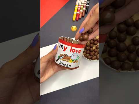 DIY Chocolate Gift Idea 😍🍫 #shorts #craft #diy #tutorial #gift #creative #crafts #artist #art