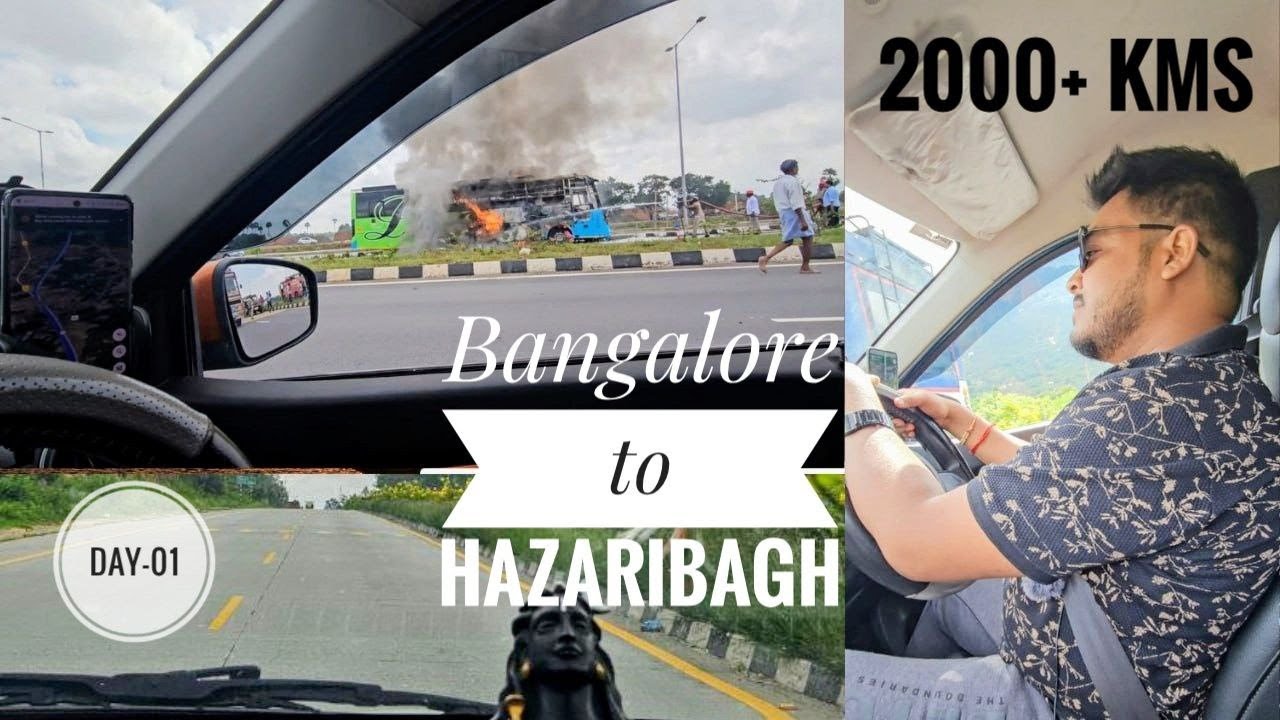 Bangalore ➜ Jharkhand || Day 01 || 2000 KM Road Trip Begins! || Renault Kwid || NON-STOP 1000Kms
