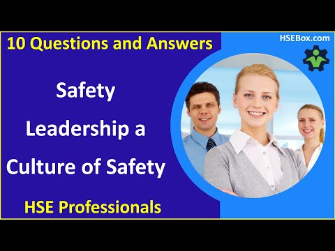 Safety Leadership and Cultivating a Culture of Safety - Safety Training