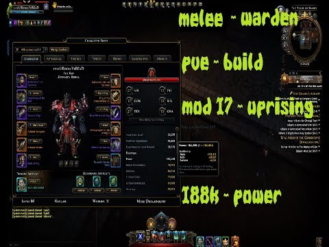 Neverwinter | PVE build - MELEE - WARDEN - 188k power | Uprising | MOD 17 | PC PS4 XBOX