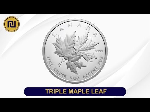 2025 Triple Maple 5 Oz Fine Silver Coin