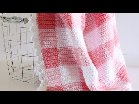 pink gingham blanket