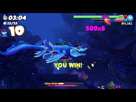 Harbor Map Live Contest Quickest Time to Collect 15 Toy Robot - Hungry Shark World