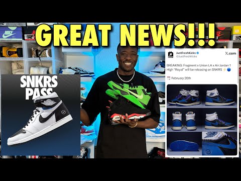 GREAT NEWS! JORDAN 1 UNION FRAGMENT ON SNKRS 😎 LISTEN UP