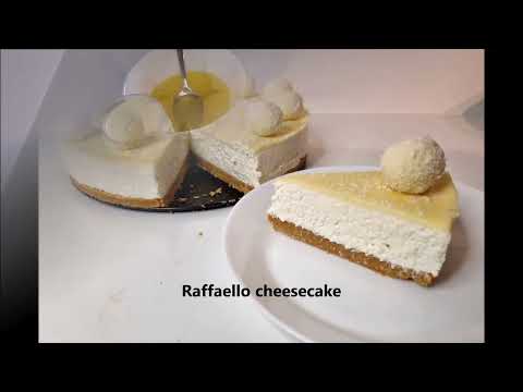 Raffaello cheesecake 🍰 bez pečenja, lagan za napravit,a okus će vas oduševiti 🍰