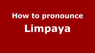 How to pronounce Limpaya