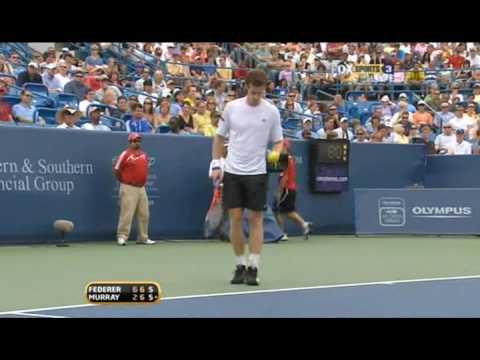 Cincinnati SF 2009 - Federer vs Murray (2nd set TB)