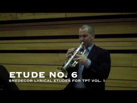 Etude No. 6 Snedecor Lyrical Etudes for Tpt. Vol. 1