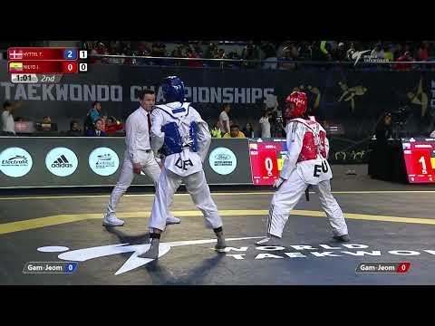 205 M-63kg R-64 HYTTEL Tobias DEN 🔵 vs 🔴 NIETO Jose ECU I Guadalajara 2022 WT Championships