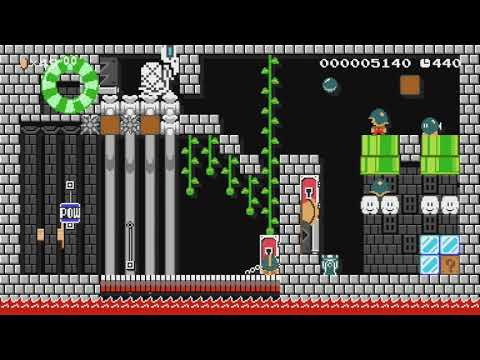 Right Order Puzzle by braussie - Super Mario Maker - No Commentary 1br