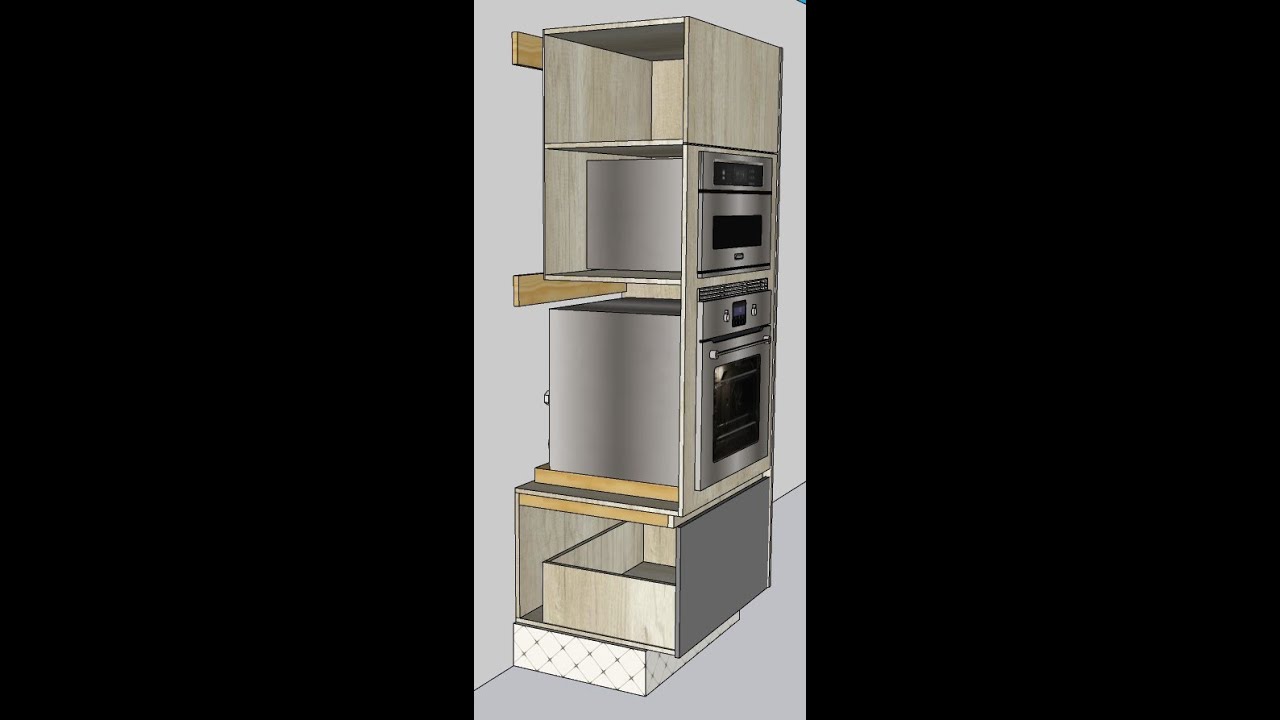 #Shorts mueble COLUMNA para horno y microondas