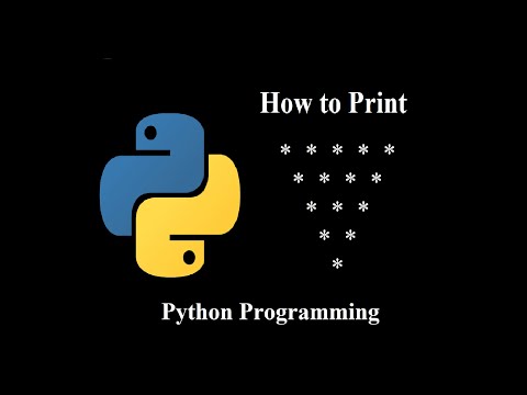 Print The Inverted Triangle Star Pattern Using Python Program