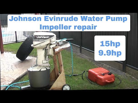 1986 Johnson Evinrude 15hp/9.9hp outboard Water Pump Impeller Replacement
