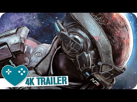 MASS EFFECT: ANDROMEDA All Main Trailers 4K UHD (2017)