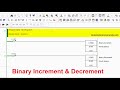 Binary Increment And Decrement Instructions Omron PLC Programming