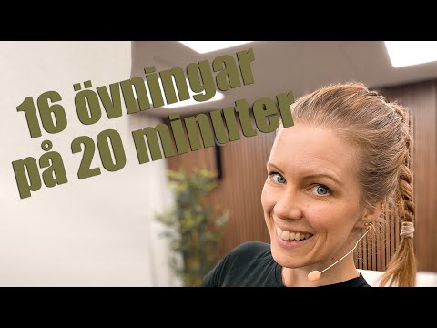16 övningar i intervaller på bara 20 minuter