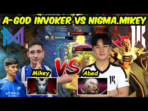 ABED vs MIKEY : A-God PRO SKILL PLAY COMBO vs Nigma MIDLANE