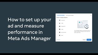 How to set up your ad and measure performance in Meta Ads Manager