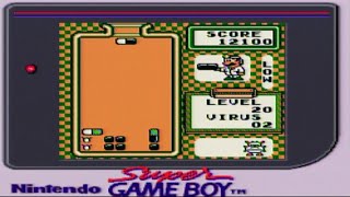 Dr. Mario Nintendo Game Boy Level 20 Low Speed Gameplay & Ending
