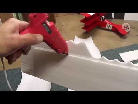 Part #2 of 6 Fokker DR-1 Red Baron. Cutting and assembling PDF Plans.