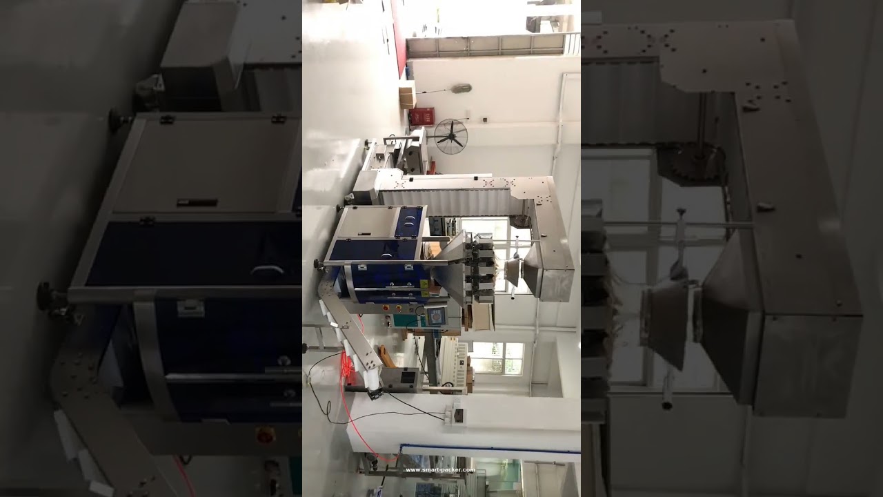 Automatische Nussfutter Multi Wiegenköpfe, die vertikale Taschenverpackungsmaschine füllen