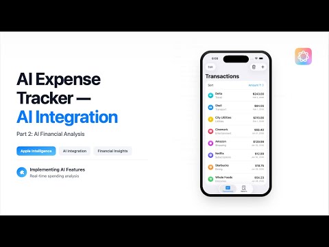 Expense Tracker To AI Financial Advisor - Apple Intelligence (Part 2)