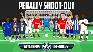 ⚽️Penalty Shoot-Out! Attackers vs Defenders⚽