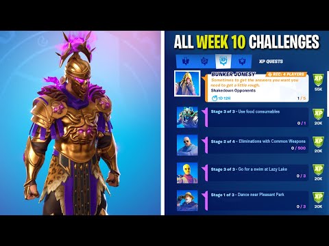 Fortnite All Week 10 Epic & Legendary Quests (Fortnite Chapter 2 Season 5 Week 10 Challenges)
