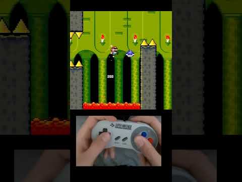 Shell Jump Castle #shorts #kaizo #smw #speedrun