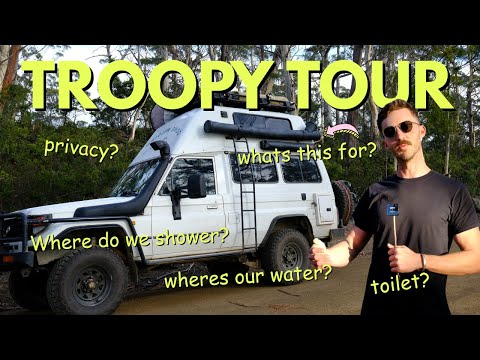 TOUR of our 4WD TINY HOME on wheels - TROOPY RIG RUNDOWN