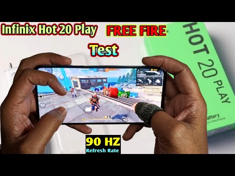 Infinix Hot 20 Play Free Fire Gameplay + Heating + Battery Drain Test | Infinix Hot 20 FF Gameplay..