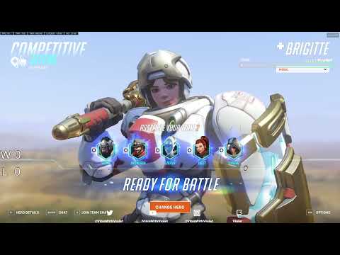 WHAT 3000+ HOURS OF BRIGITTE LOOK LIKE ! VIOLET BRIGITTE GAMEPLAY OVERWATCH 2 TOP 500