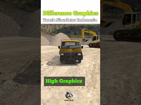 Low vs Mid vs High Graphics in Truck Simulator Indonesia! 🚛  #TruckSimulator #GraphicsComparison
