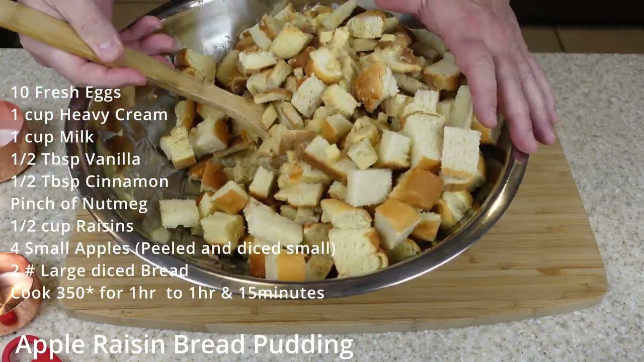 Bread Pudding, Apple Raisin Bread Pudding, Apple Caramel bread pudding, bread pudding recipe