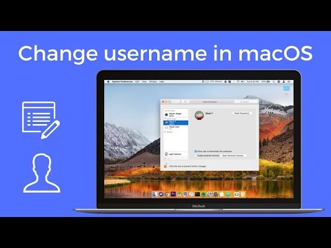 How to change username in macOS