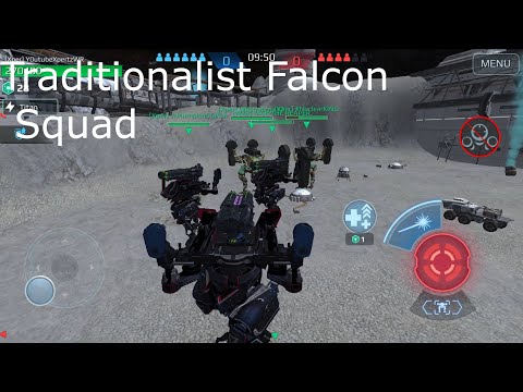 Traditionalist Falcon Squad. Unstoppable Army. War Robots Test Server.